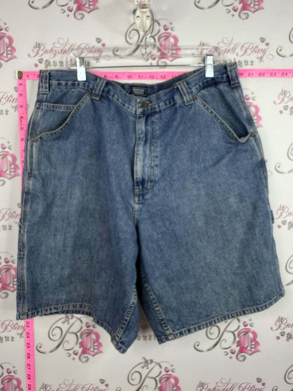 Denver Hayes shorts vintage retro Light Blue Denim Shorts
